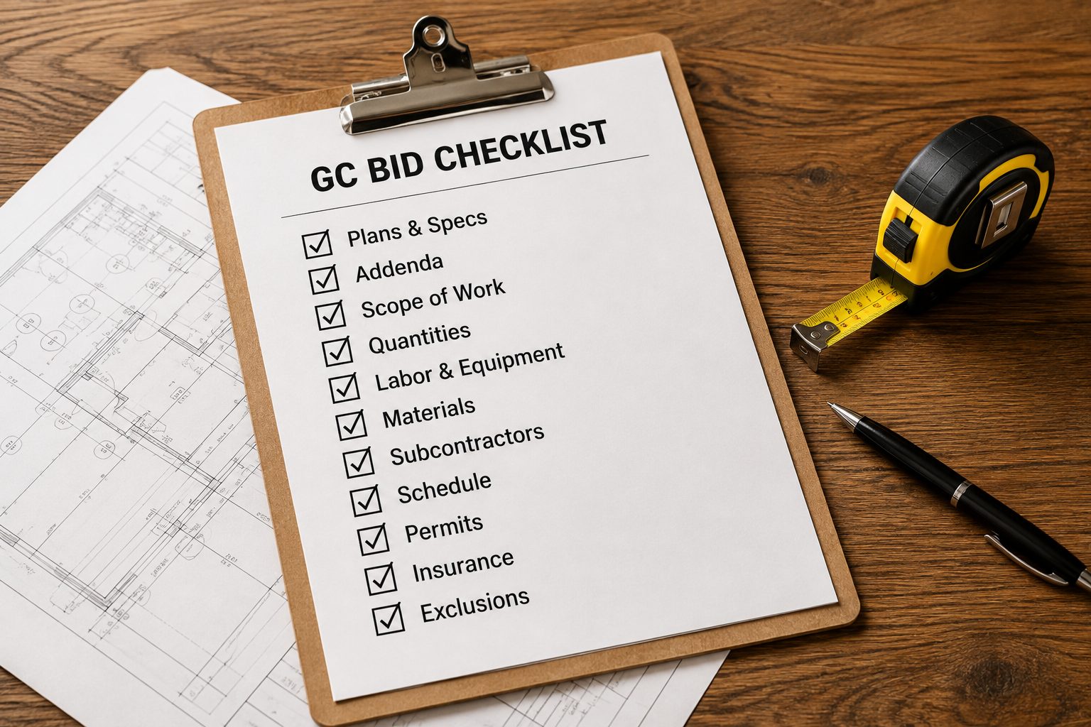 Qué necesita un GC de nosotros antes de una lista de licitación