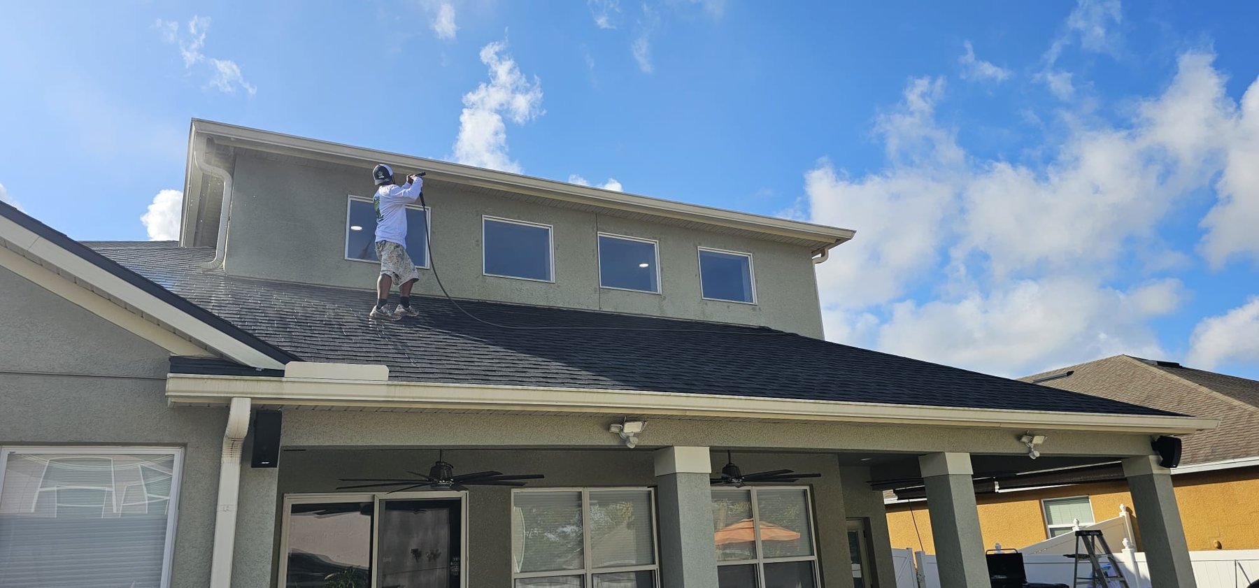 Exterior House Painting and Trim Repair