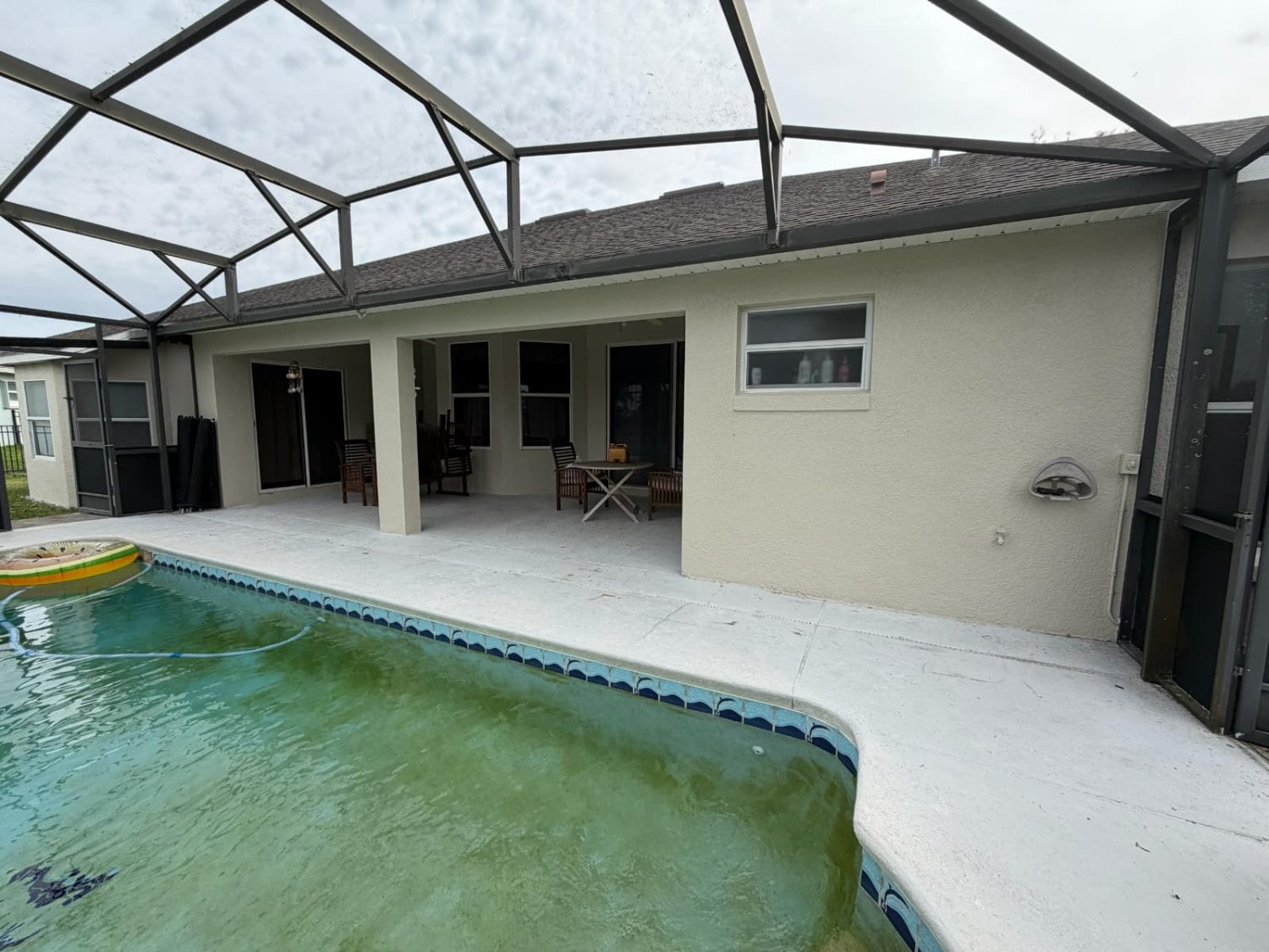 Exterior repaint, lakeside home