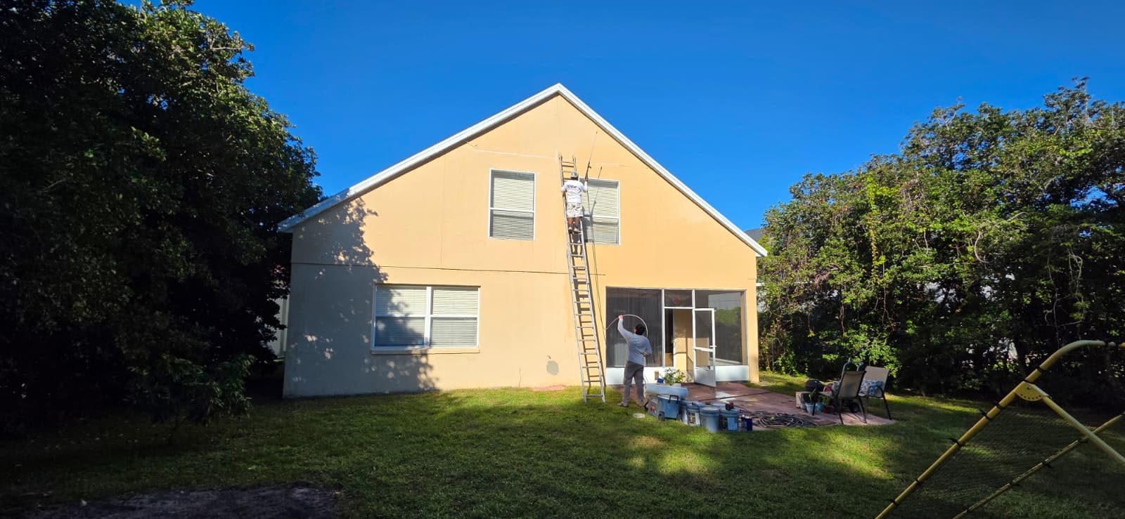 Exterior Color Change, Two-Story Home in Lake Mary