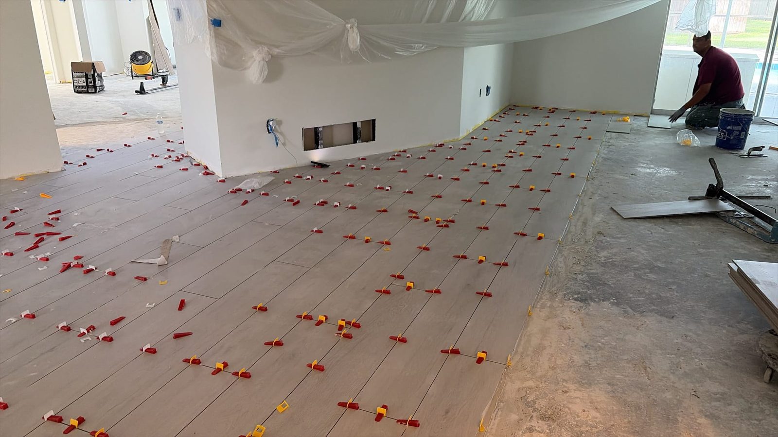 Piso de cerámica y reforma de baño en Clearwater