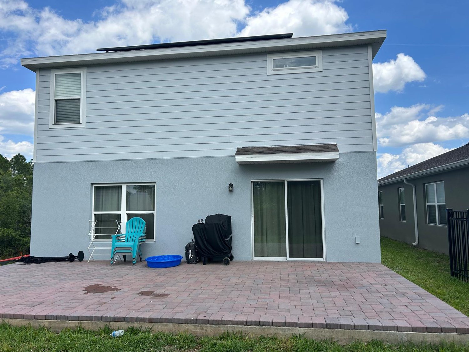 Exterior House Painting, Two-Story Home