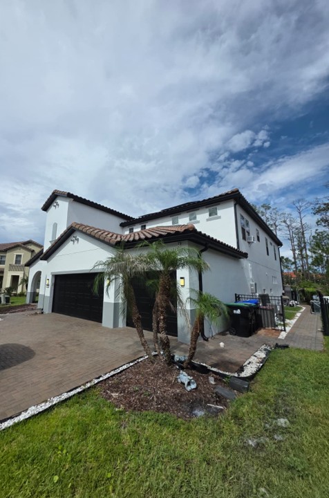 Exterior Color Change, Mediterranean Home