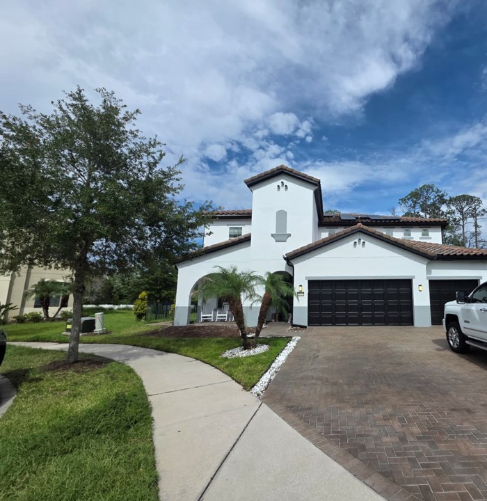 Exterior Color Change, Mediterranean Home