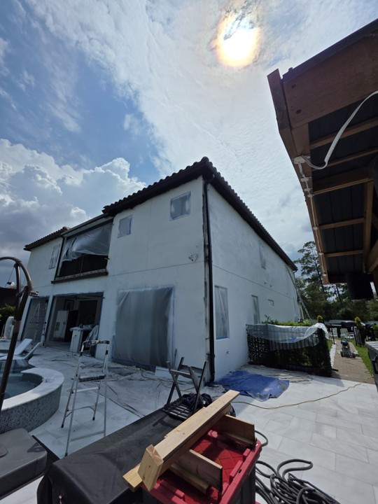 Exterior Color Change, Mediterranean Home